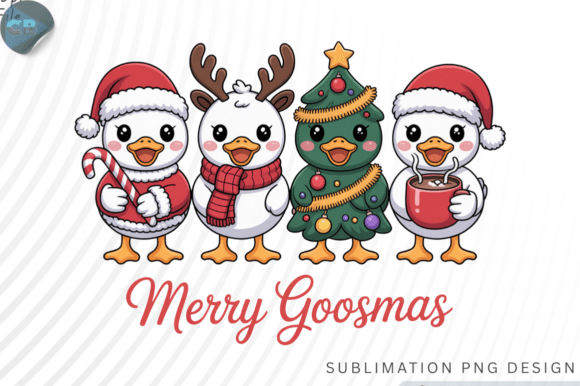 Download Funny Christmas PNG Silly Goose Design - Design Collection