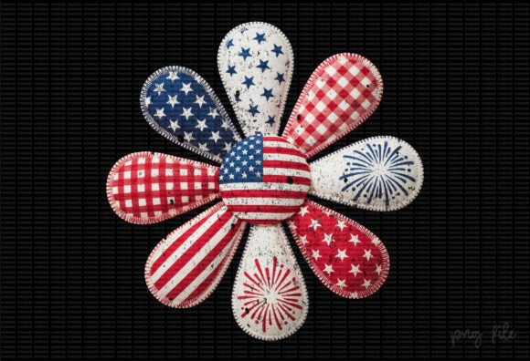 Download Flower 4th of July Sublimation Design - Design Collection