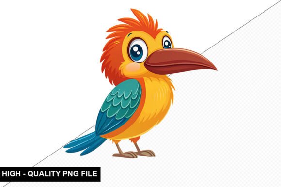 Download Funny Tropical Bird Clipart Design - Design Collection