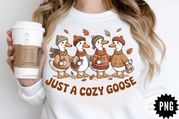 Download Just a Cozy Goose PNG Design - Design Collection