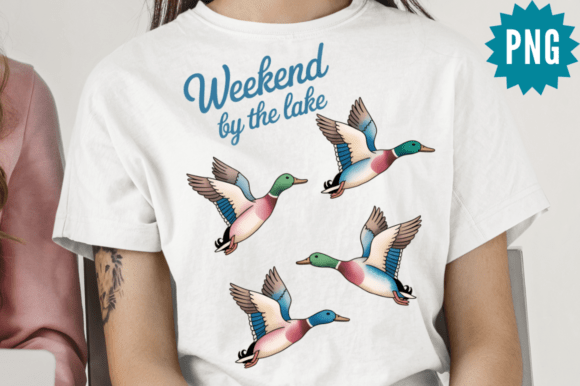 Download Lake Duck Mallard Summer PNG Design - Design Collection