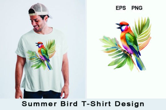 Download Summer Bird T-shirt Design - Design Collection