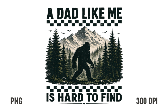 Download Bigfoot Dad PNG Design - Design Collection