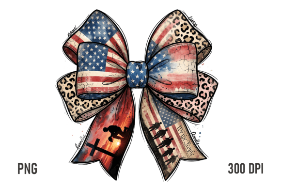 Download Patriotic Faith Bow PNG Design - Design Collection