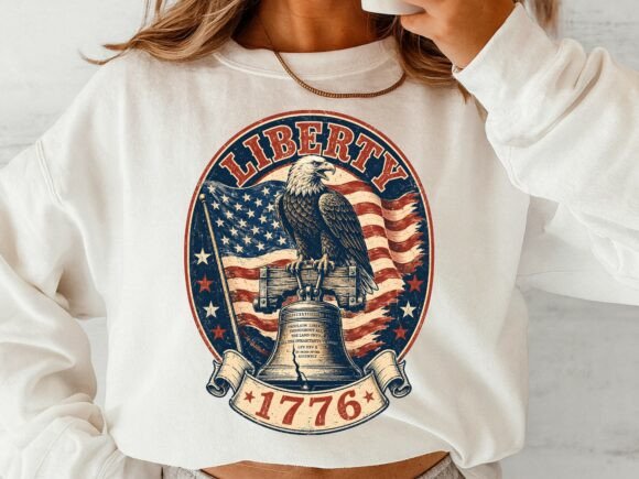 Download Vintage Liberty 1776 PNG Design - Design Collection