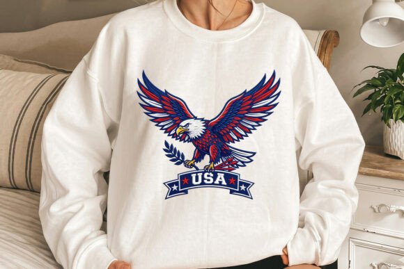 Download Patriotic American Bald Eagle Design PNG - Design Collection