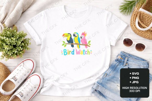 Download Bird Watch Tropical Parrot TShirt Design - Design Collection