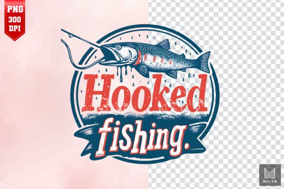 Download Hooked Fishing Sublimation Design - Design Collection