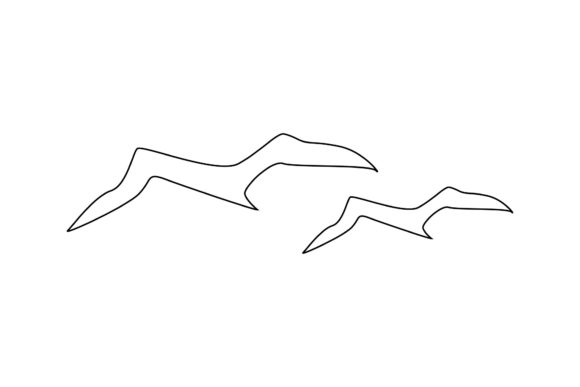 Download Summer Bird Design Black Outline - Design Collection