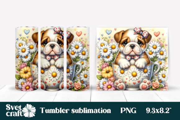 Download Cute Dog Sublimation Tumbler Design - Design Collection