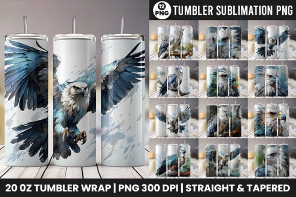 Download Harpy Eagle Tumbler Wrap Design Bundle - Design Collection