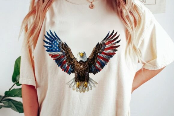 Download American Flag Bald Eagle Design Png - Design Collection