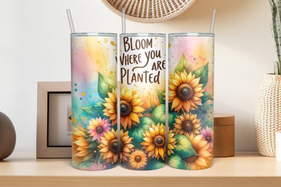 Download Sunflowers Sublimation Tumbler Design - Design Collection