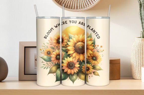 Download Sunflowers Sublimation Tumbler Design - Design Collection