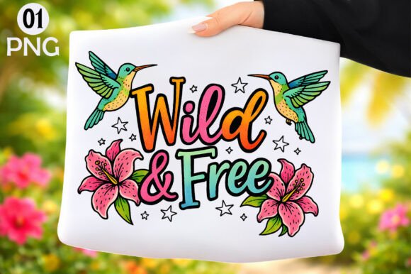 Download Wild and Free Hummingbird T-Shirt Design - Design Collection
