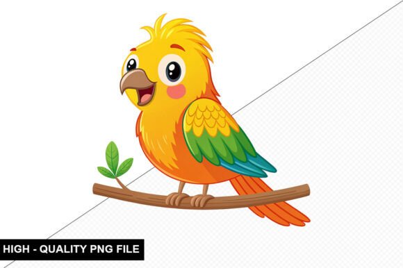 Download Funny Tropical Bird Clipart Design - Design Collection