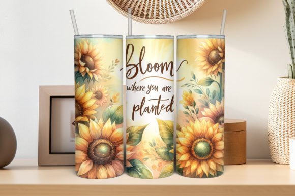 Download Sunflowers Sublimation Tumbler Design - Design Collection