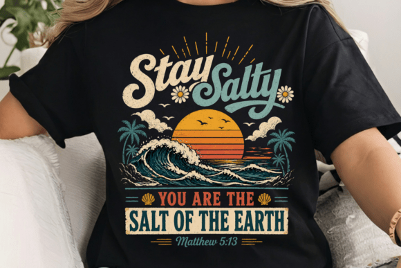Download Stay Salty Christian Beach Design PNG - Design Collection