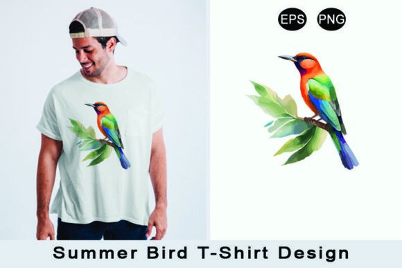 Download Summer Bird T-shirt Design - Design Collection