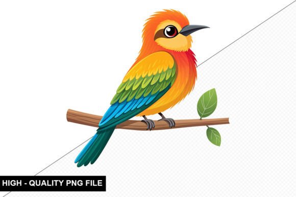 Download Funny Tropical Bird Clipart Design - Design Collection