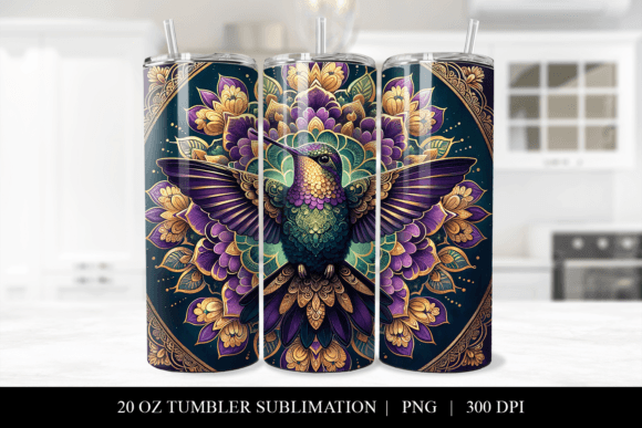 Download 20 Oz Hummingbird Tumbler Wrap Design - Design Collection