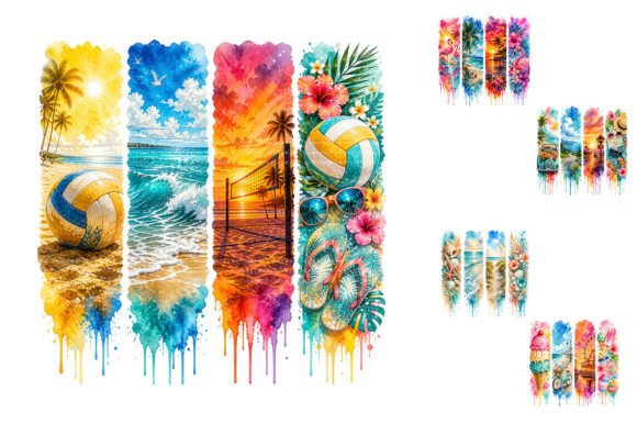 Download Watercolor Summer Beach Sublimation PNG - Sublimation png Collection