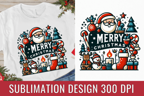 Download Merry Christmas Sublimation Design - Design Collection