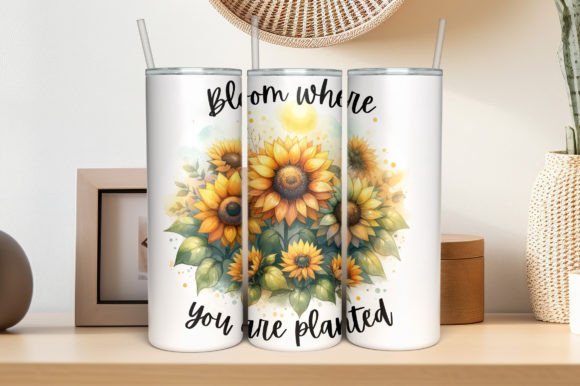 Download Sunflowers Sublimation Tumbler Design - Design Collection