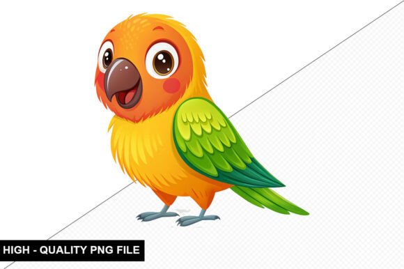 Download Funny Tropical Bird Clipart Design - Design Collection