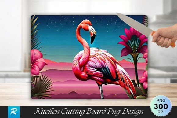 Download Flamingo Cutting Board Sublimation PNG - Sublimation png Collection