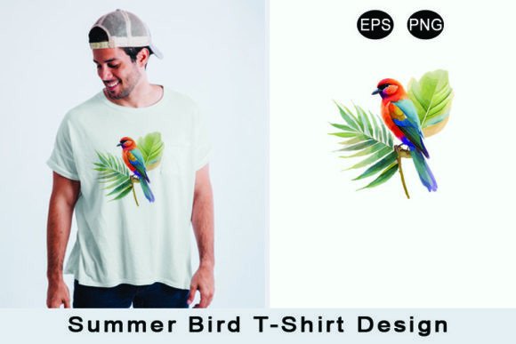 Download Summer Bird T-shirt Design - Design Collection