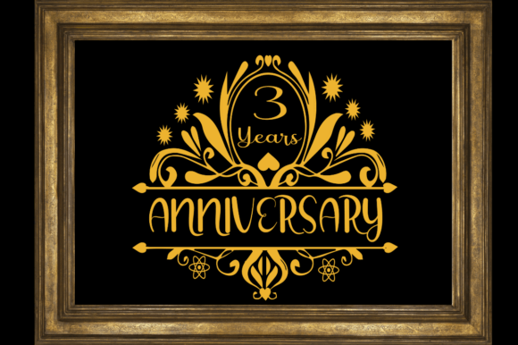 Download 3r Anniversary SVG Printable Design - Design Collection